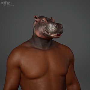 Metahuman Hippopotamus Character