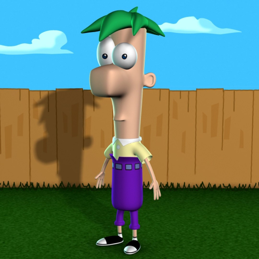 3d Ferb Cartoon Model