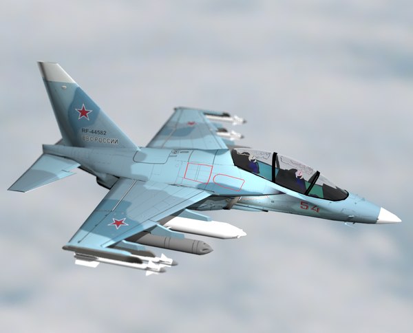 3d yak-130 fighter yak 130 model