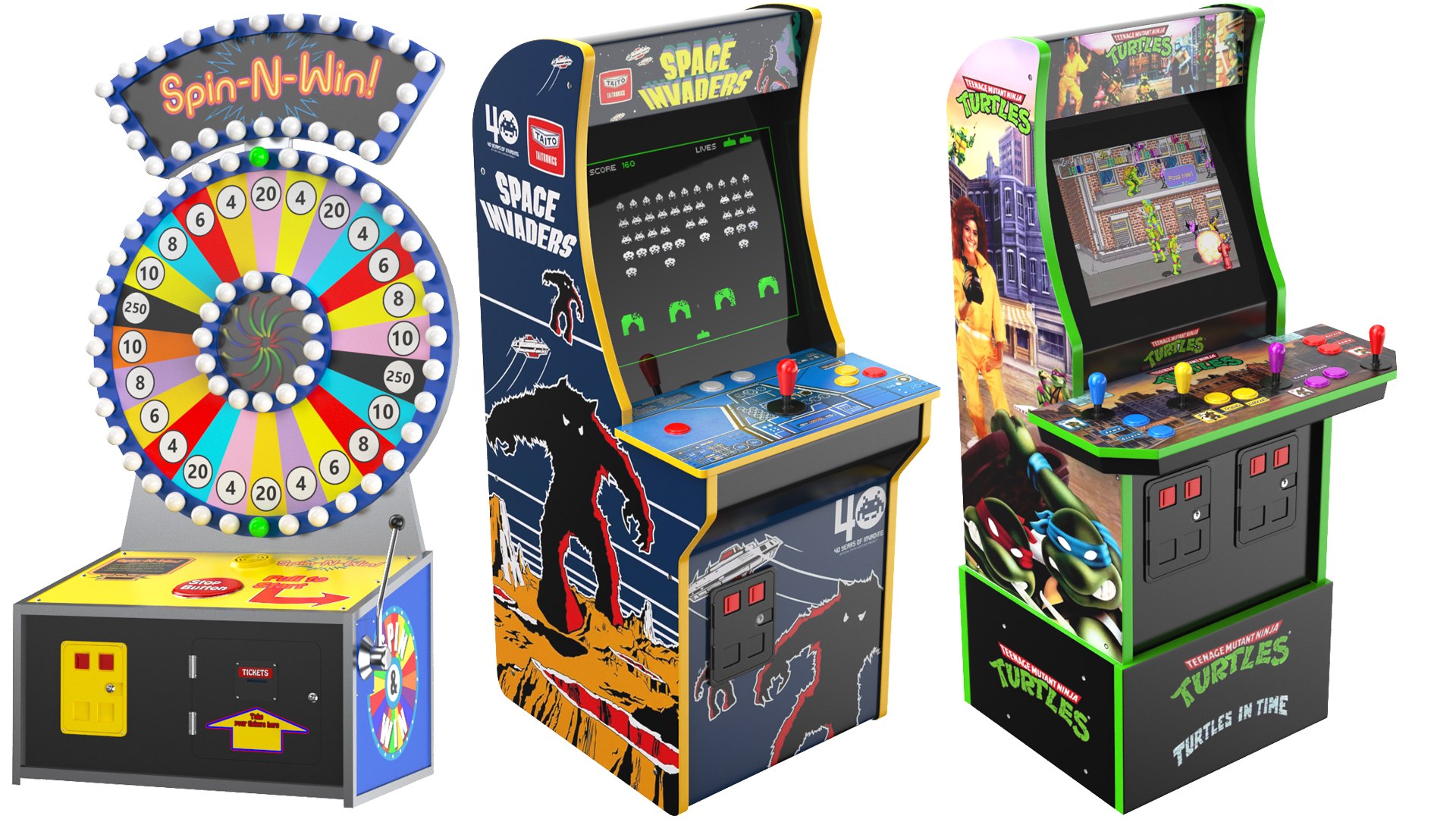 Three Arcade Games Collection 3D model - TurboSquid 1983623