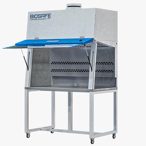 Biological Safety Cabinet Class 1 Hood PBR 3D model
