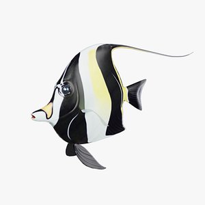 Zanclus Fish Rigged
