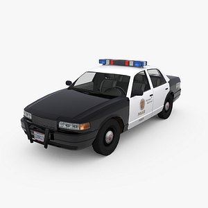 police sedan 3d model