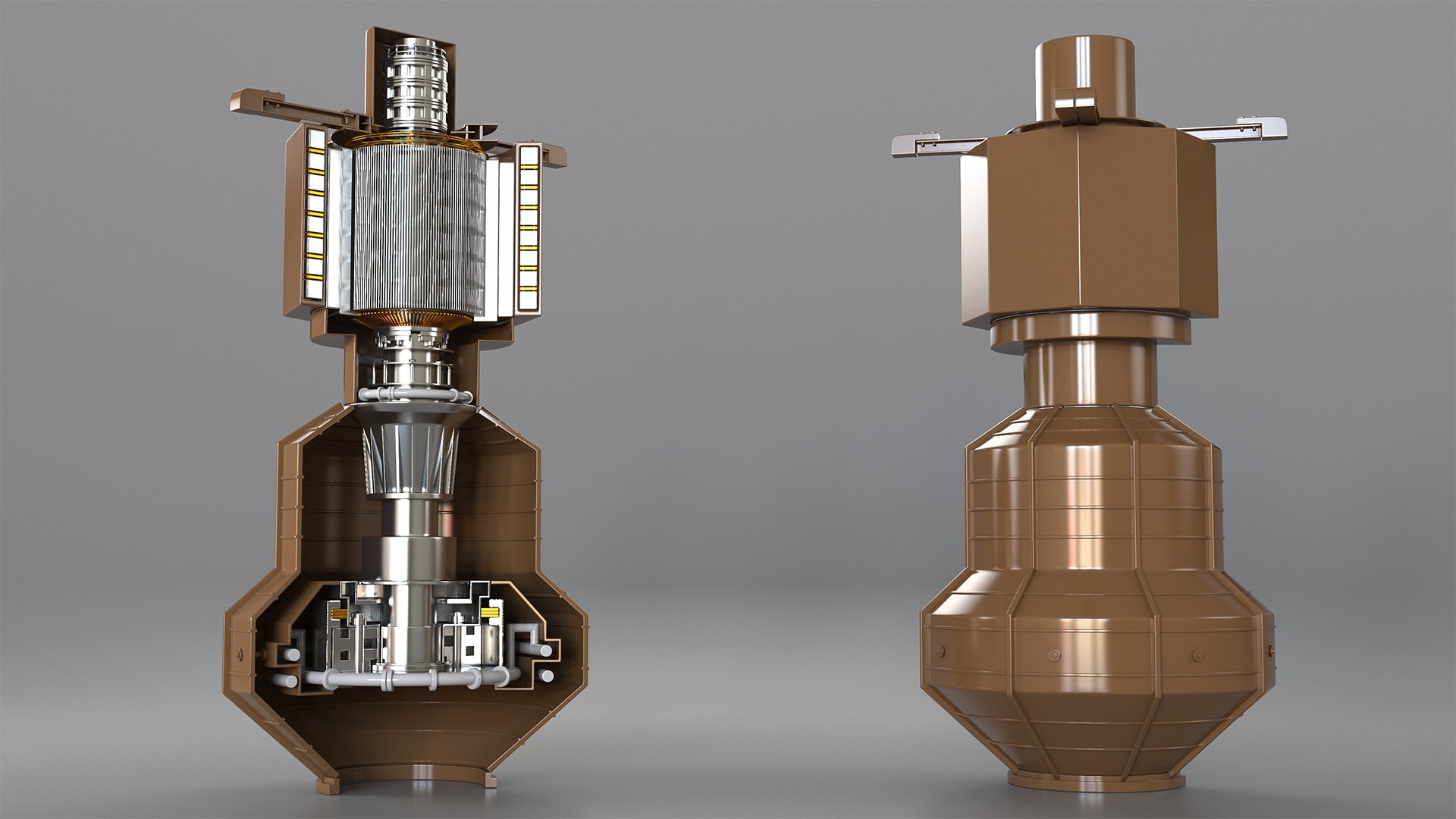 Pump Hydro Turbine 3D model preview