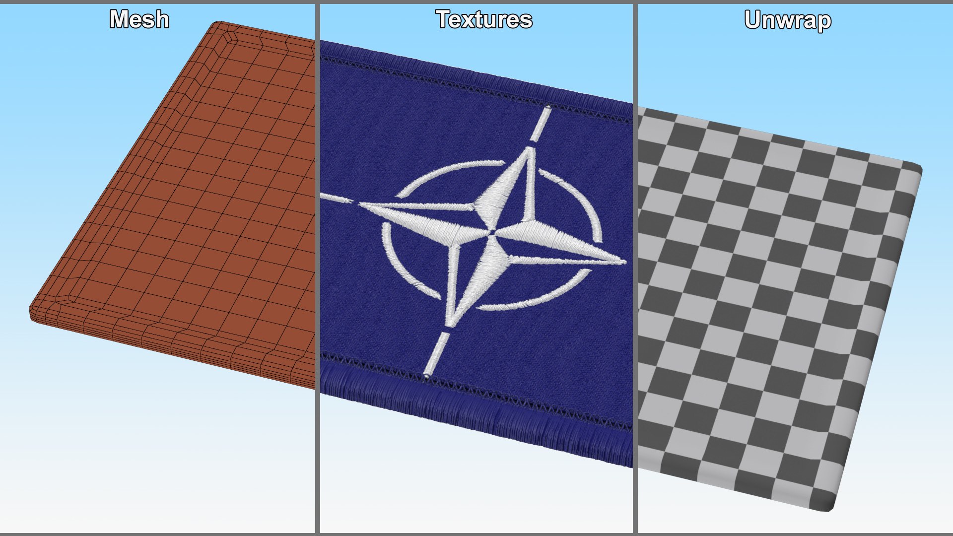 Flag Military Patches Collection 3D model https://p.turbosquid.com/ts-thumb/oi/k0yamI/xq/flagmilitarypatchescollectionmb3dmodel022/jpg/1711456241/1920x1080/fit_q87/dc7c169845b1907a89c1737a6951553b798115fc/flagmilitarypatchescollectionmb3dmodel022.jpg