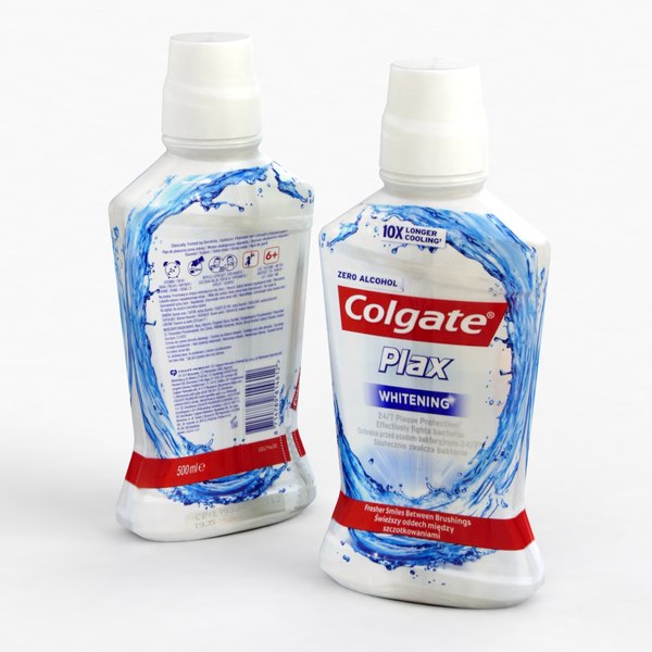 modelo 3d Colgate Plax Enjuague Bucal Blanqueador 500ml 2021 ...