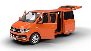 3D Volkswagen T6 Transporter 2019 HQ 3d model model