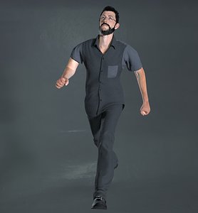 3D rigged male character