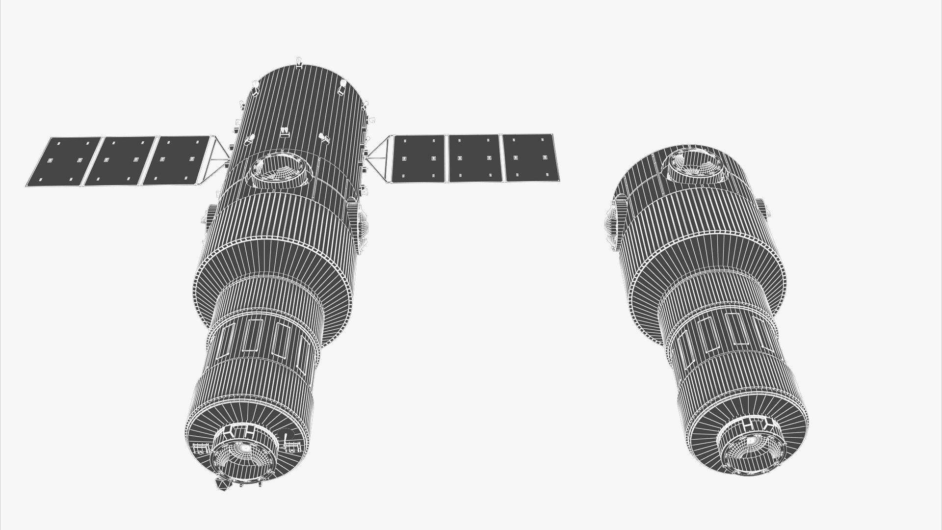 China Space Station Phase II Project Expansion Module 3D Model ...