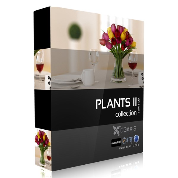 volume 21 plants flowers 3d model