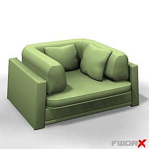 3d armchair chair