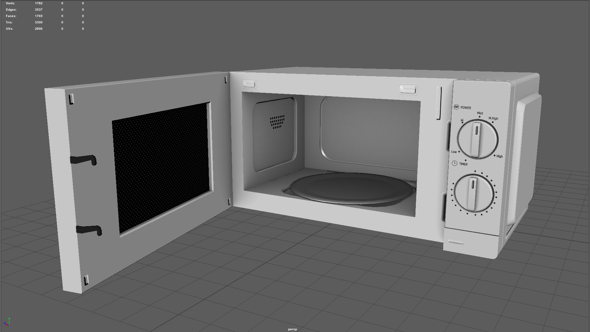 Microwave 3D Model - TurboSquid 2177478