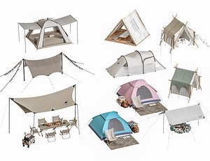 3D Outdoor Camping Tent