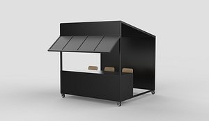 street food stall 02 3D model
