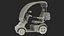 Scooter eléctrico azul de 4 ruedas