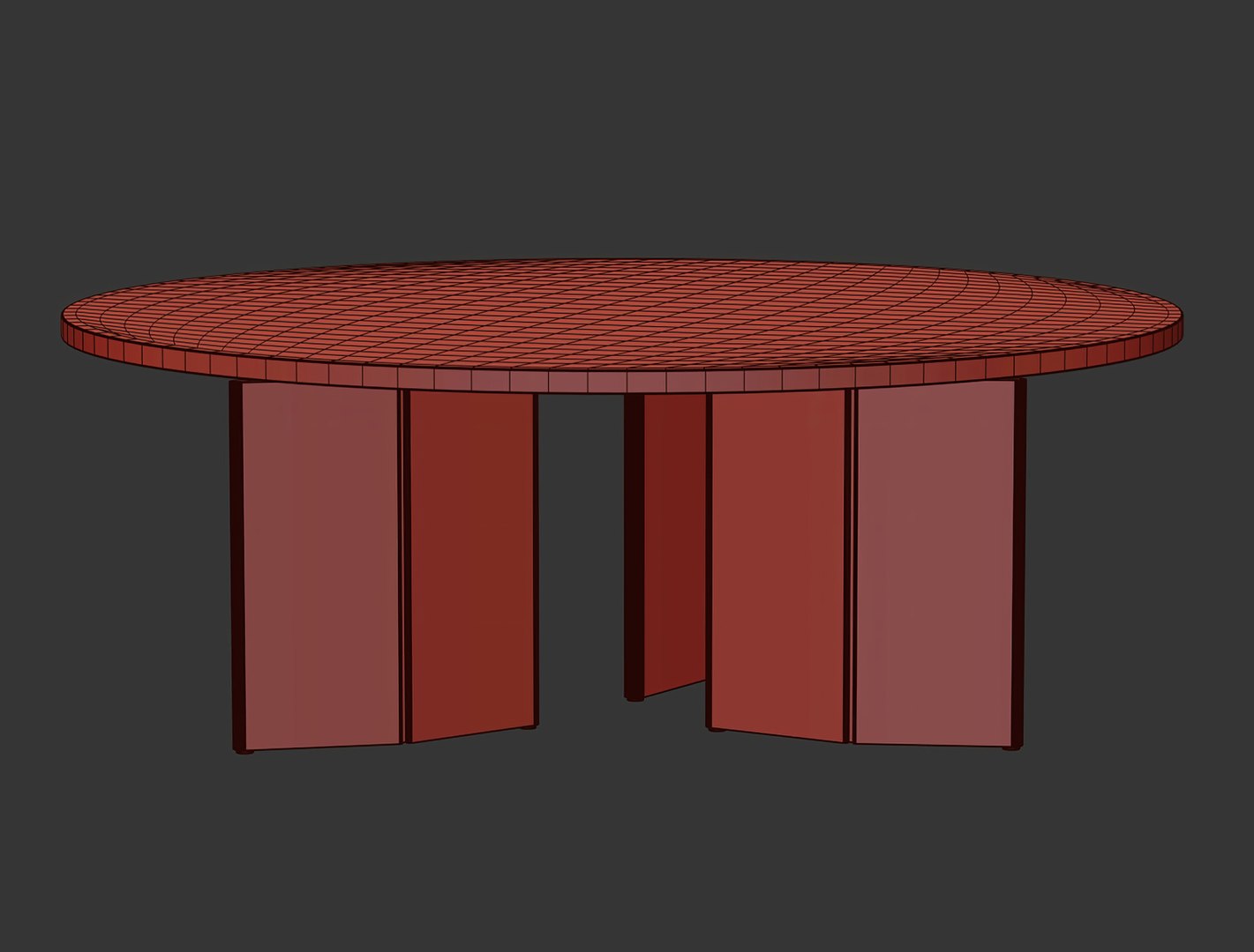 Oliva Roud Table D2000 3D Model - TurboSquid 2250708