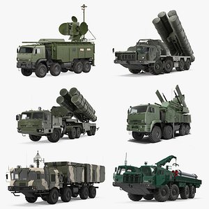 russian missile systems rigged 3D