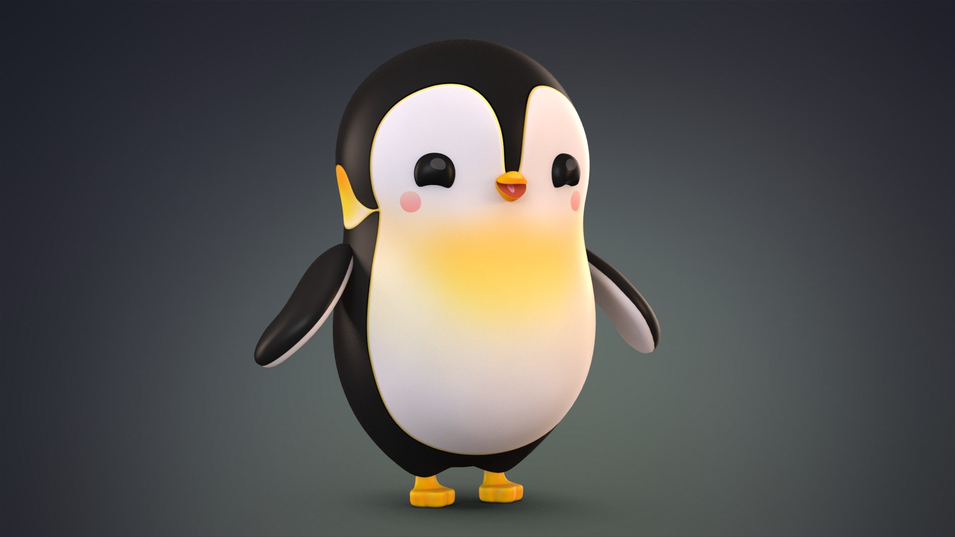 Пингвин 3d модель