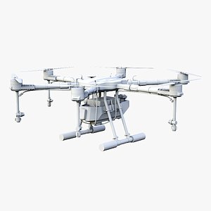 3D Agricultural Drone - Farming UAV Sprayer no Textures