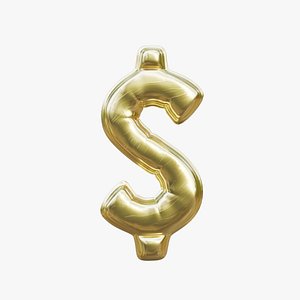 Dollar shaped Balloon inflation animation