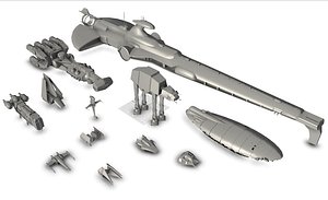 star wars ship 3D model