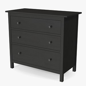 Ikea 3 Drawer Chest Brown