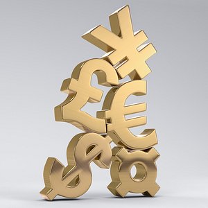 Stacked Currency Symbols