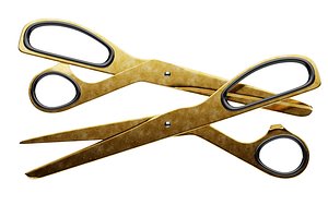 Brass Scissors 3D model