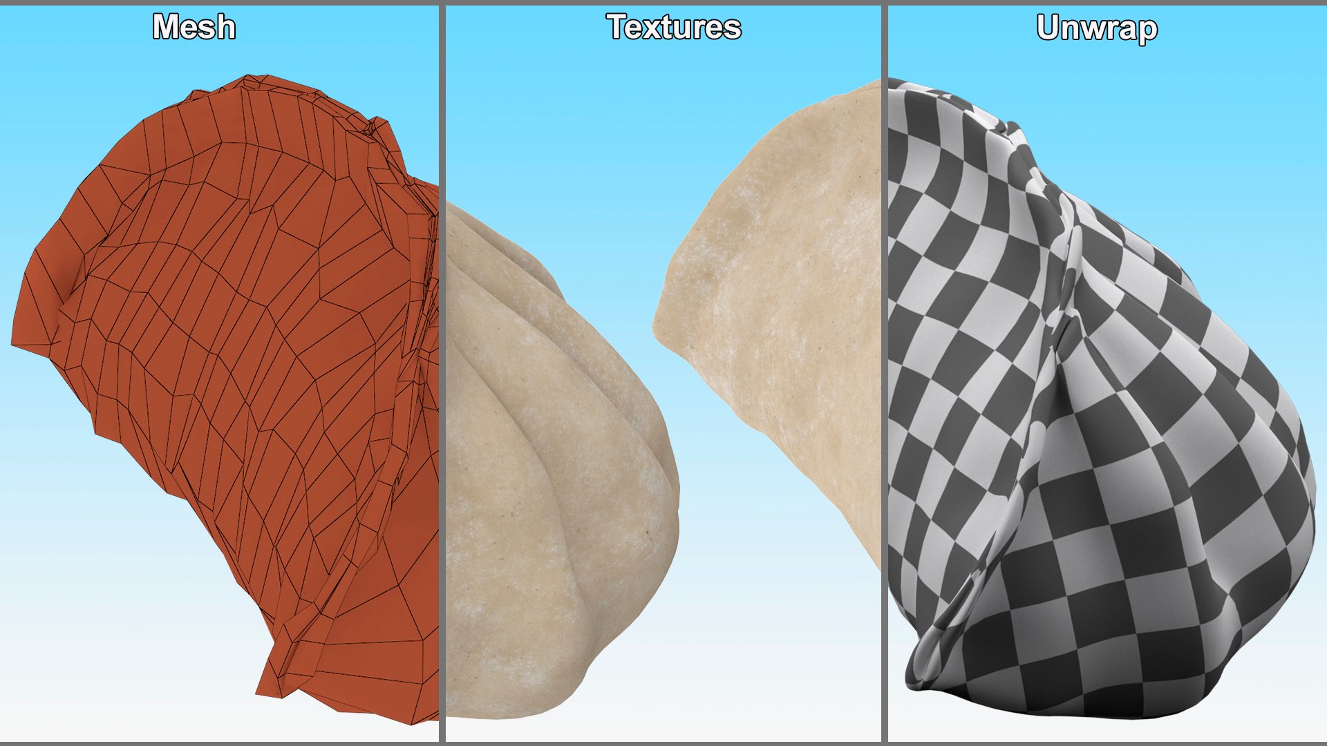 Raw Dumplings Collection 3D Model - TurboSquid 2245330