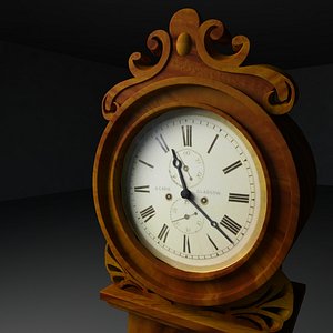 3d obj grandfather clock