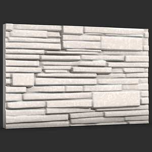 Stone Wall 36 3D model