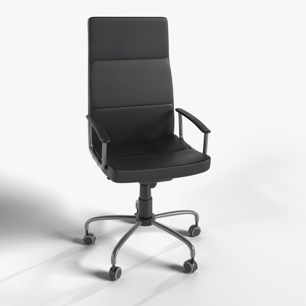 3D Modern Desktop Chair Leather