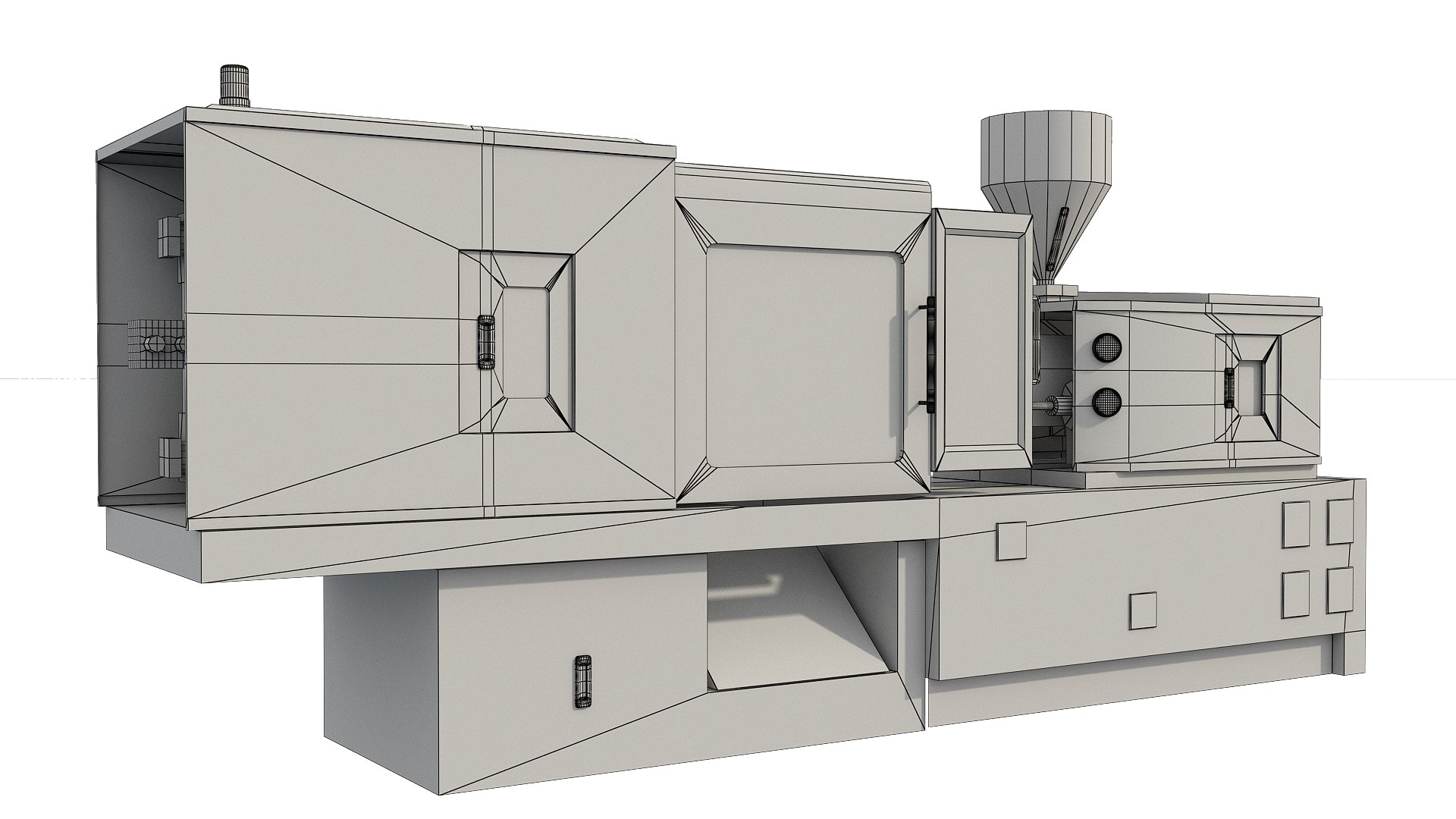 Injection molding machine PD model - TurboSquid 1911082