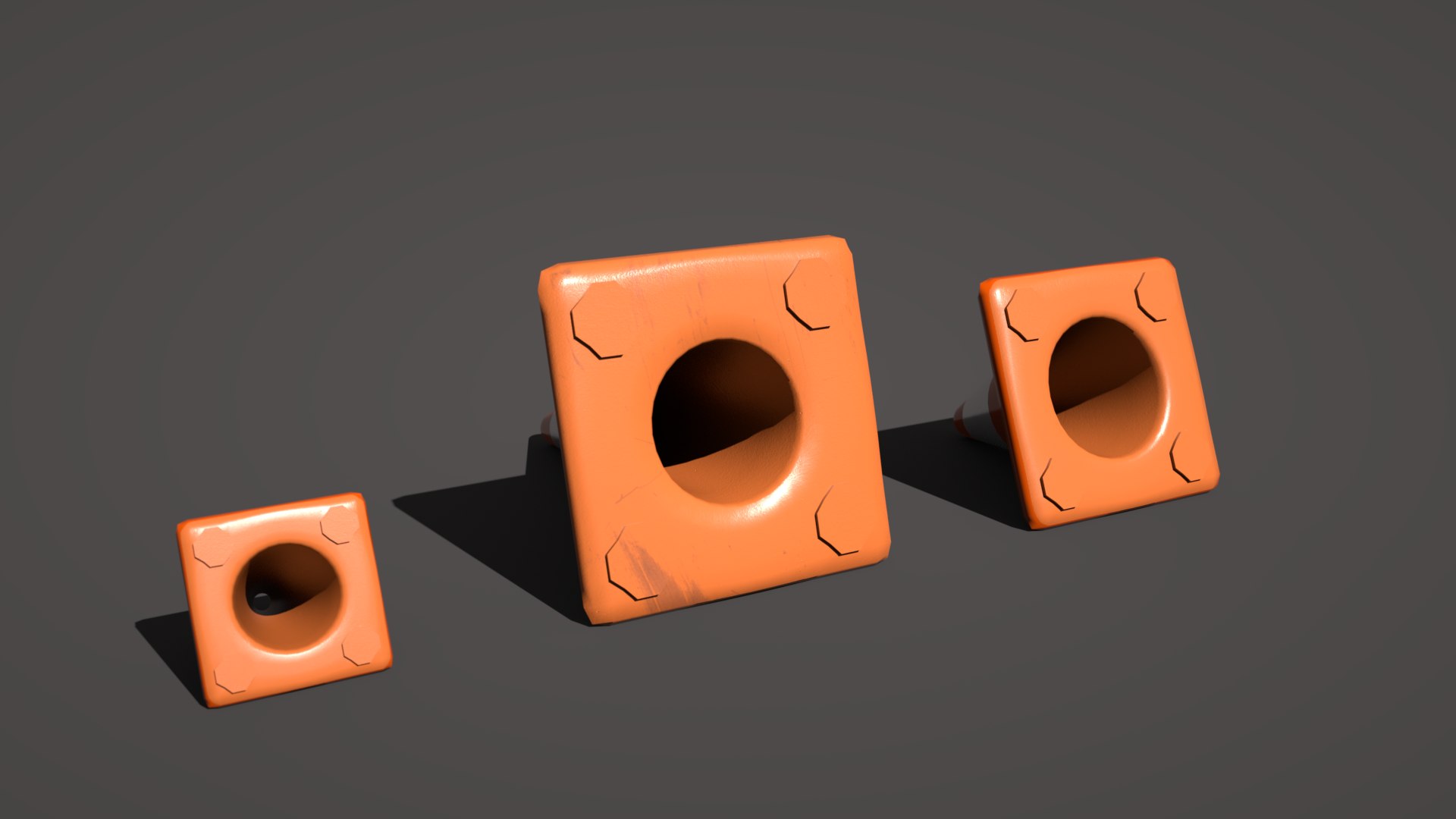 3D Model Traffic Cone Variety Pack - TurboSquid 1991351