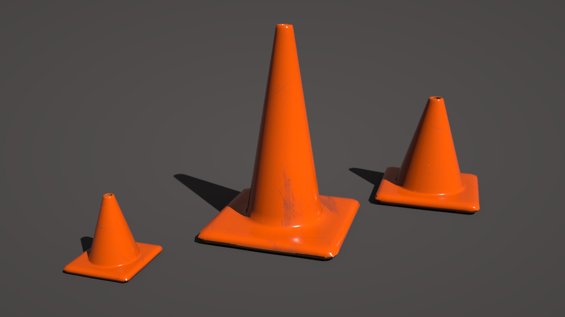 3D Model Traffic Cone Variety Pack - TurboSquid 1991351
