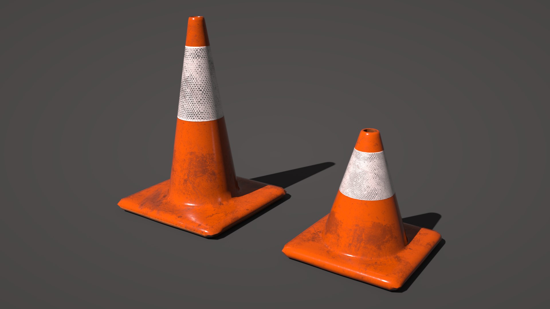 3D Model Traffic Cone Variety Pack - TurboSquid 1991351