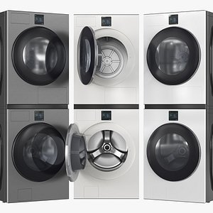 3D Samsung Washer and Dryer Set 07Corona