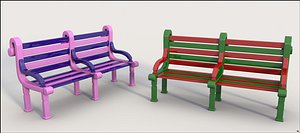bench seat 3D