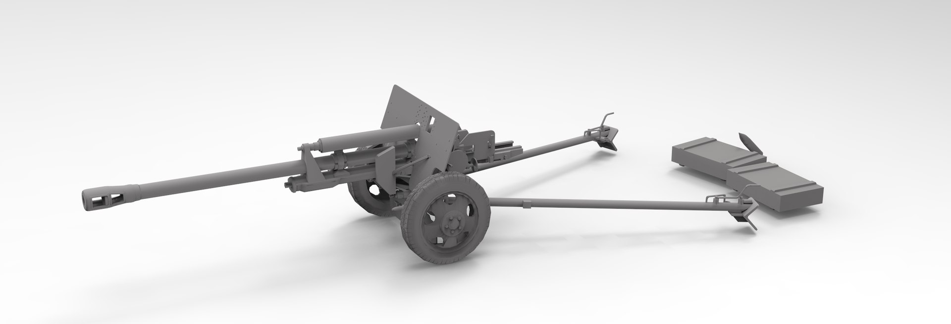 ZIS-3 76MM GUN 3D Model - TurboSquid 1728559