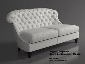 Leather sofa Angelo Cappellini Magda
