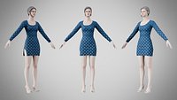Dress 54 Teal Blue