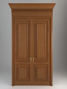 3d model door wood wooden
