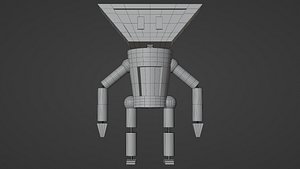 Stylized Retro Robot 3D model