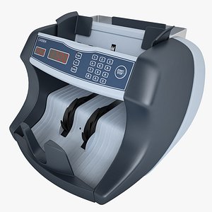 3d currency counter count model