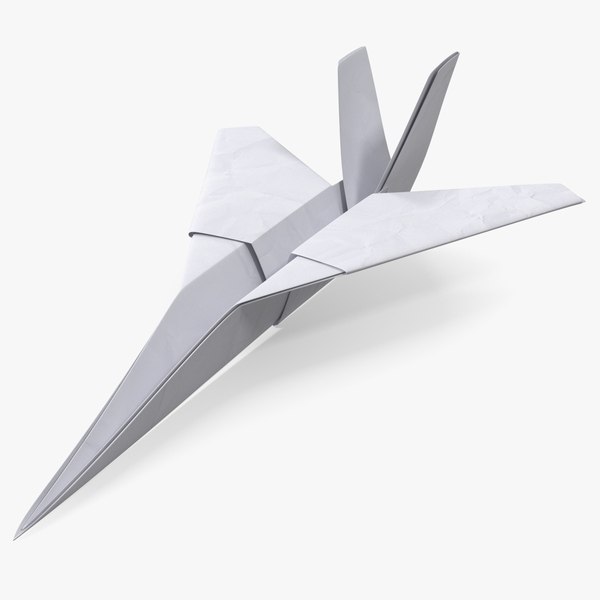 modelo 3d Avión de papel de origami - TurboSquid 2261353