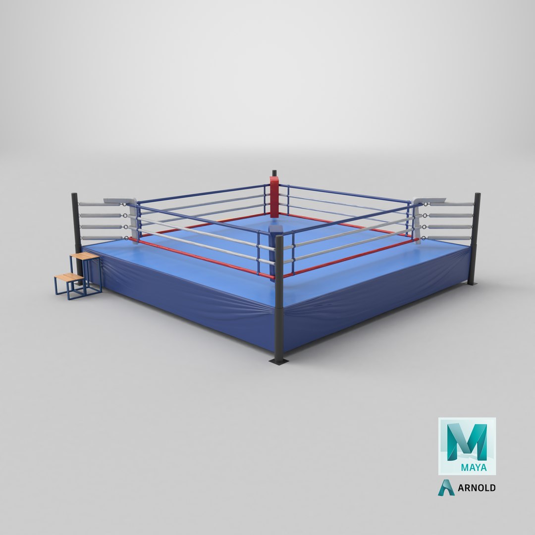 3D Model Detailed Boxing Ring - TurboSquid 2563531