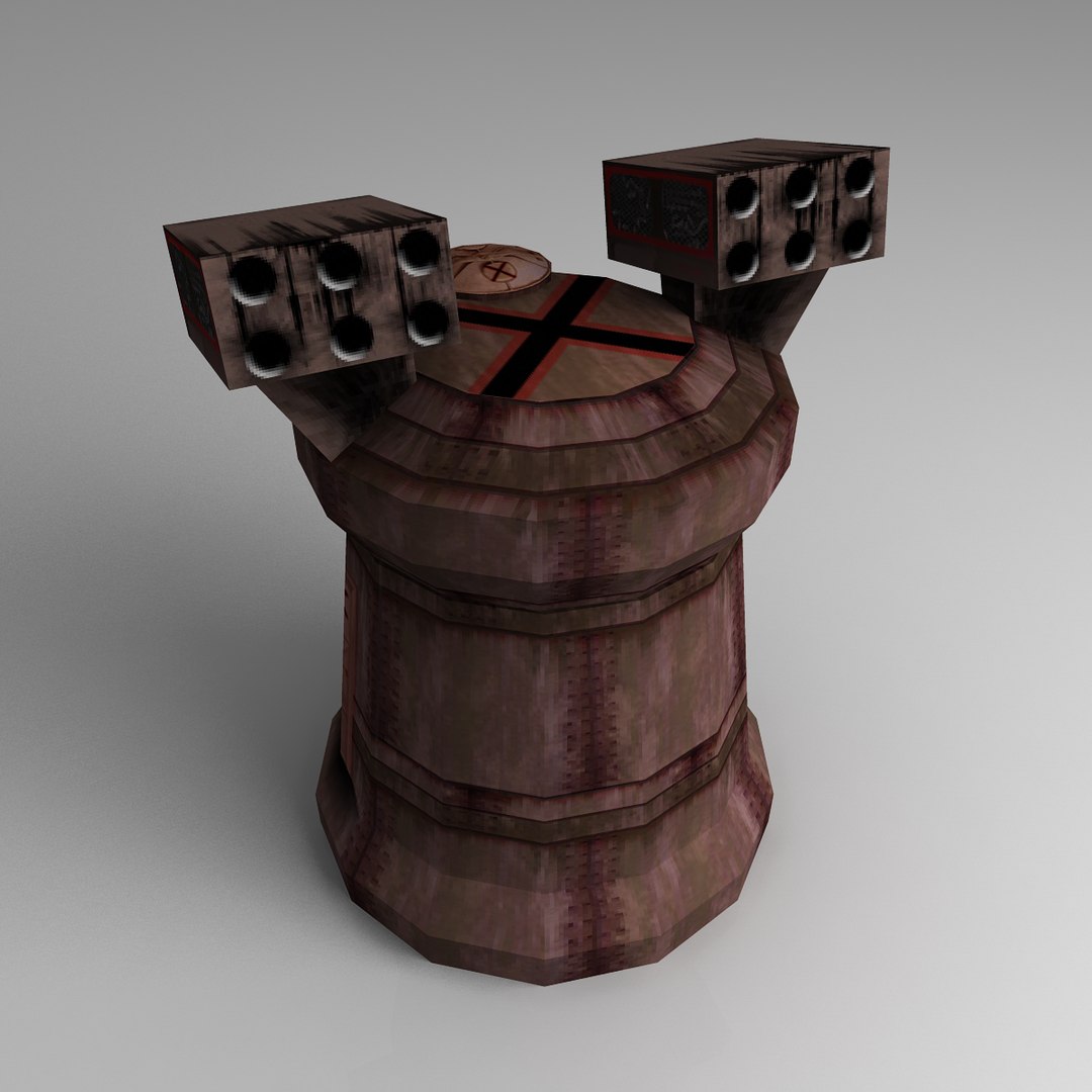 Unity Rocket Turret 3d Ma