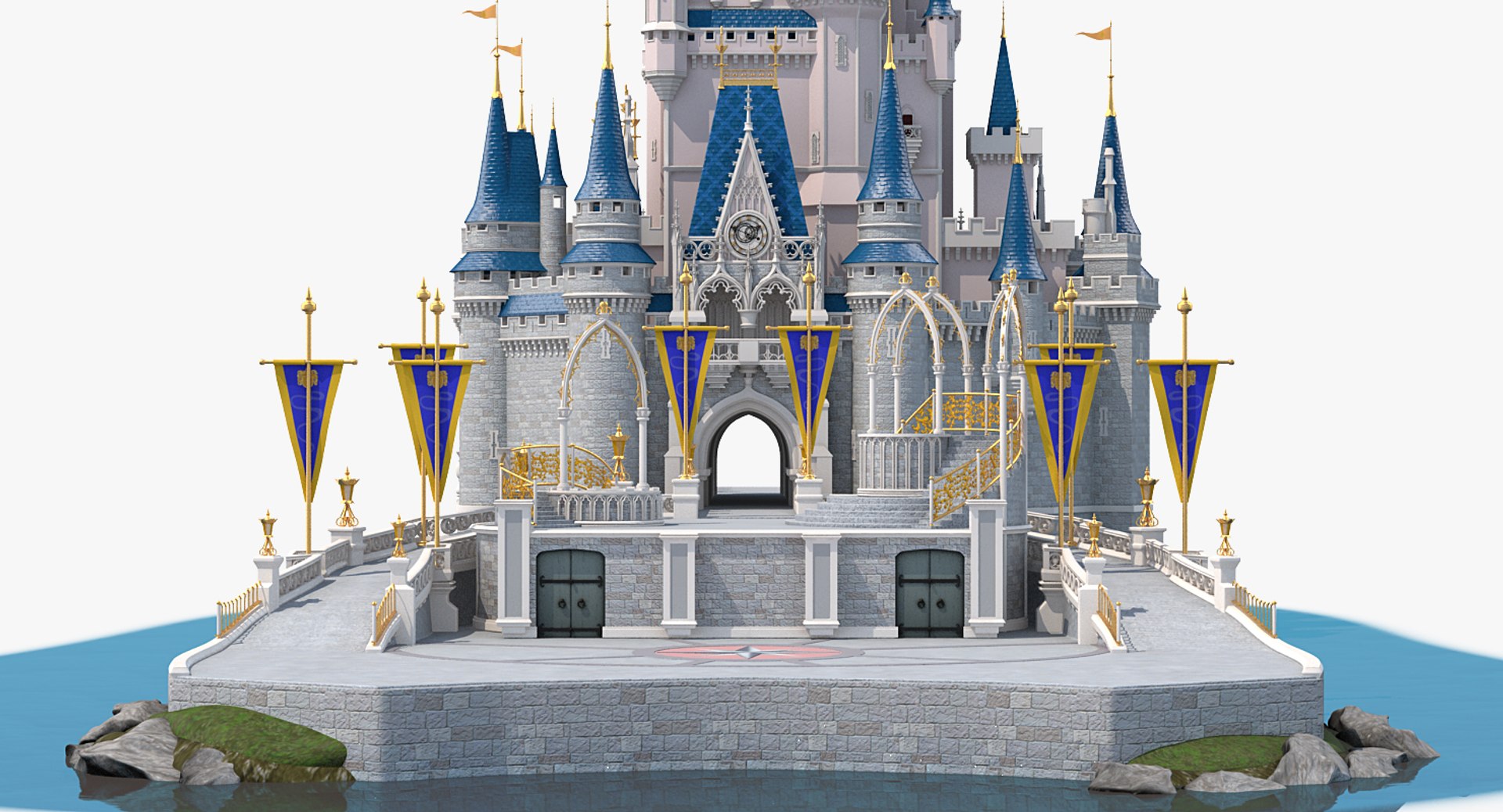 3D Disneyland Cinderella Castle - TurboSquid 1439041