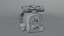 Niedliches Miniatur-Rucksack-Puppenhaus-3D-Modell