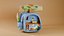 Niedliches Miniatur-Rucksack-Puppenhaus-3D-Modell